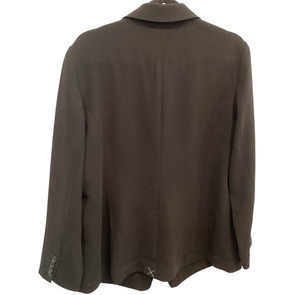 Talbots Womens Single Breaster Blazer Plus Size 16 Black Classic Corporate New - Picture 4 of 8